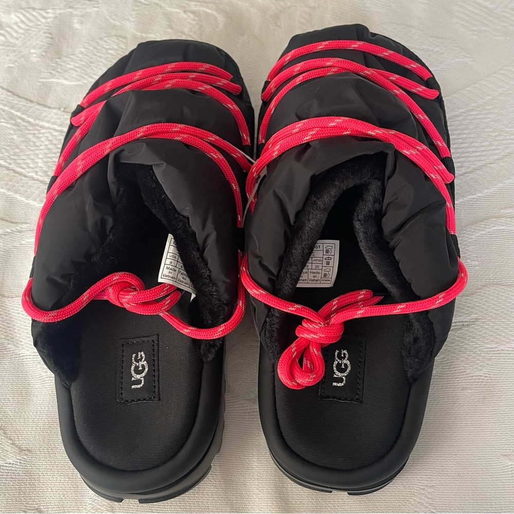 UGG Spaceslider Tech Slide Black Slippers - Picture 3 of 12